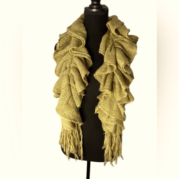 Wooden Ships Stylish Warm Durable Trendy Versatile Tan Brown Scarf Outerwear - Picture 1 of 4